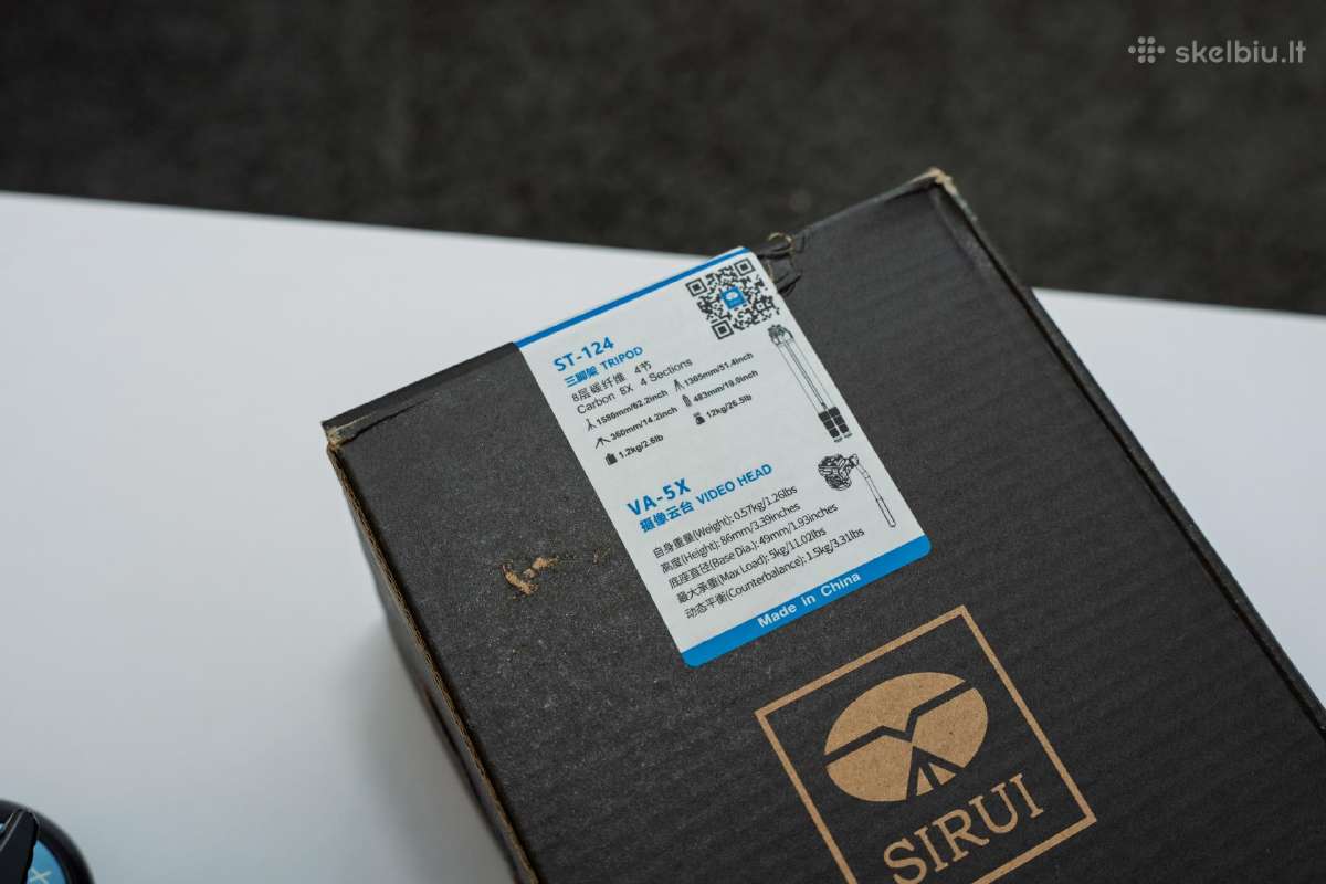 Sirui St-124 + va-5x video head - nuotraukos Nr. 2