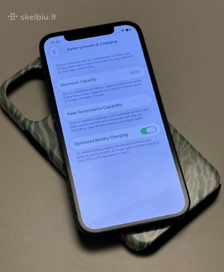 iPhone 12 128gb Blue - 100% Battery - nuotraukos Nr. 8