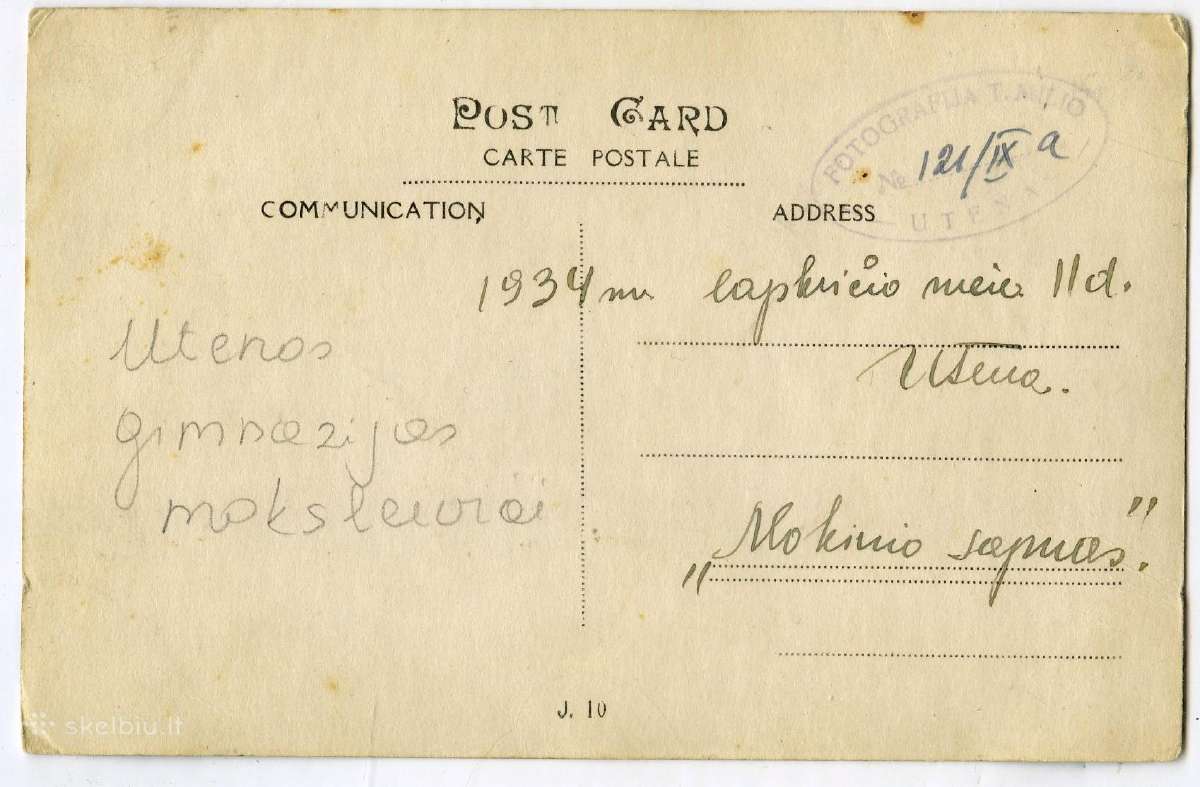 2 Utena 1934 Utenos gimnazija - nuotraukos Nr. 2