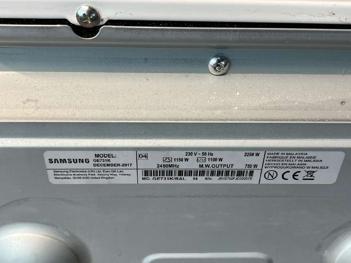 Mikro bangų krosnelė Samsung - nuotraukos Nr. 3