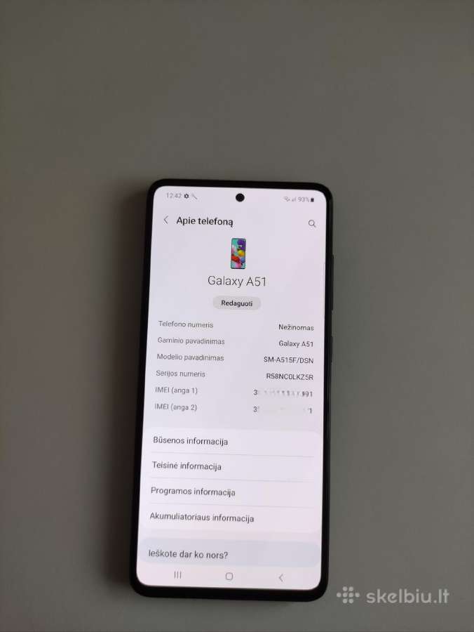 Samsung Galaxy A51 - nuotraukos Nr. 5