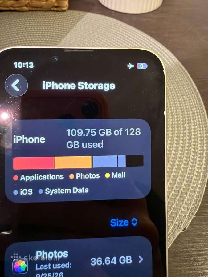 iPhone 13 128gb Starlight / White - nuotraukos Nr. 10