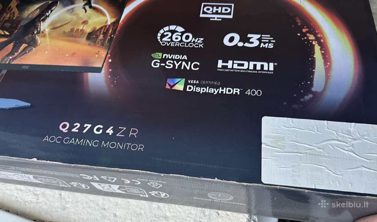 Aoc Q27g4zr 2k 240hz - nuotraukos Nr. 2