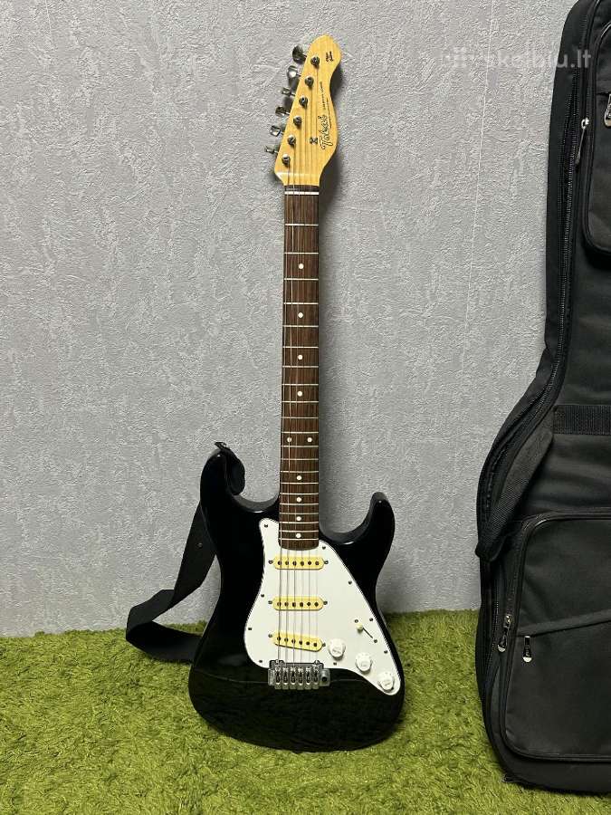 Mažai naudotas elektrinės gitaros komplektas - nuotraukos Nr. 2