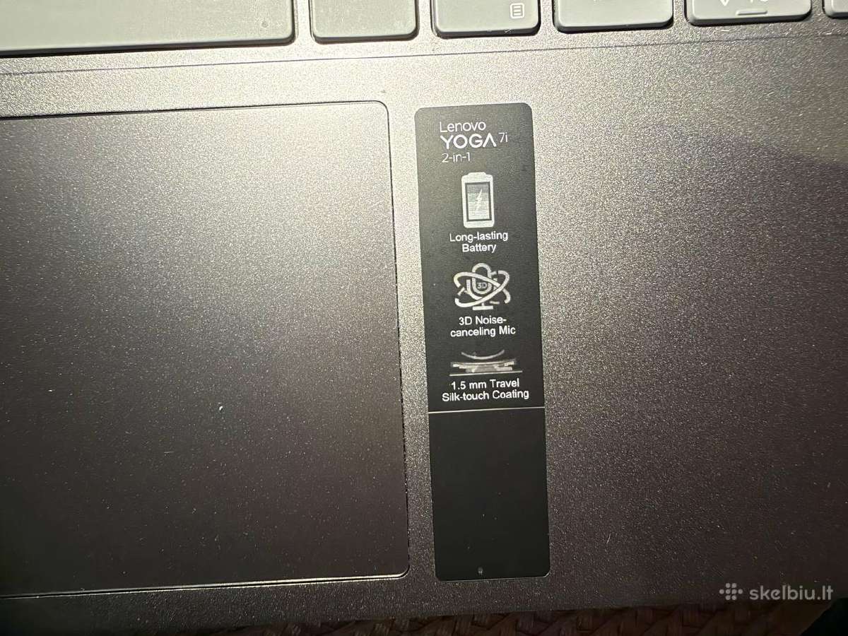 Lenovo Yoga 7 2-in-1 14" Core Ultra 5 16gb RAM - nuotraukos Nr. 10