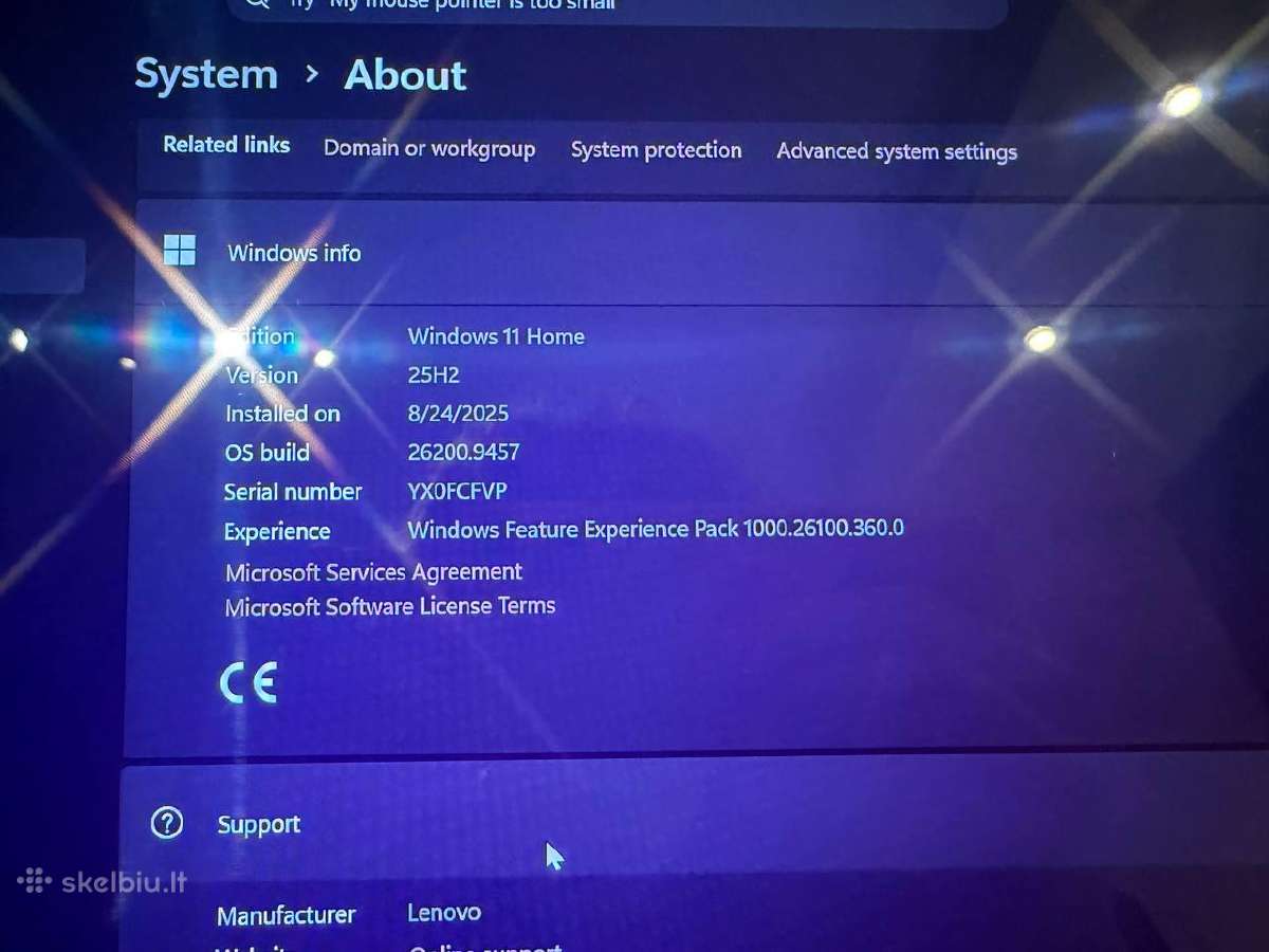 Lenovo Yoga 7 2-in-1 14" Core Ultra 5 16gb RAM - nuotraukos Nr. 19