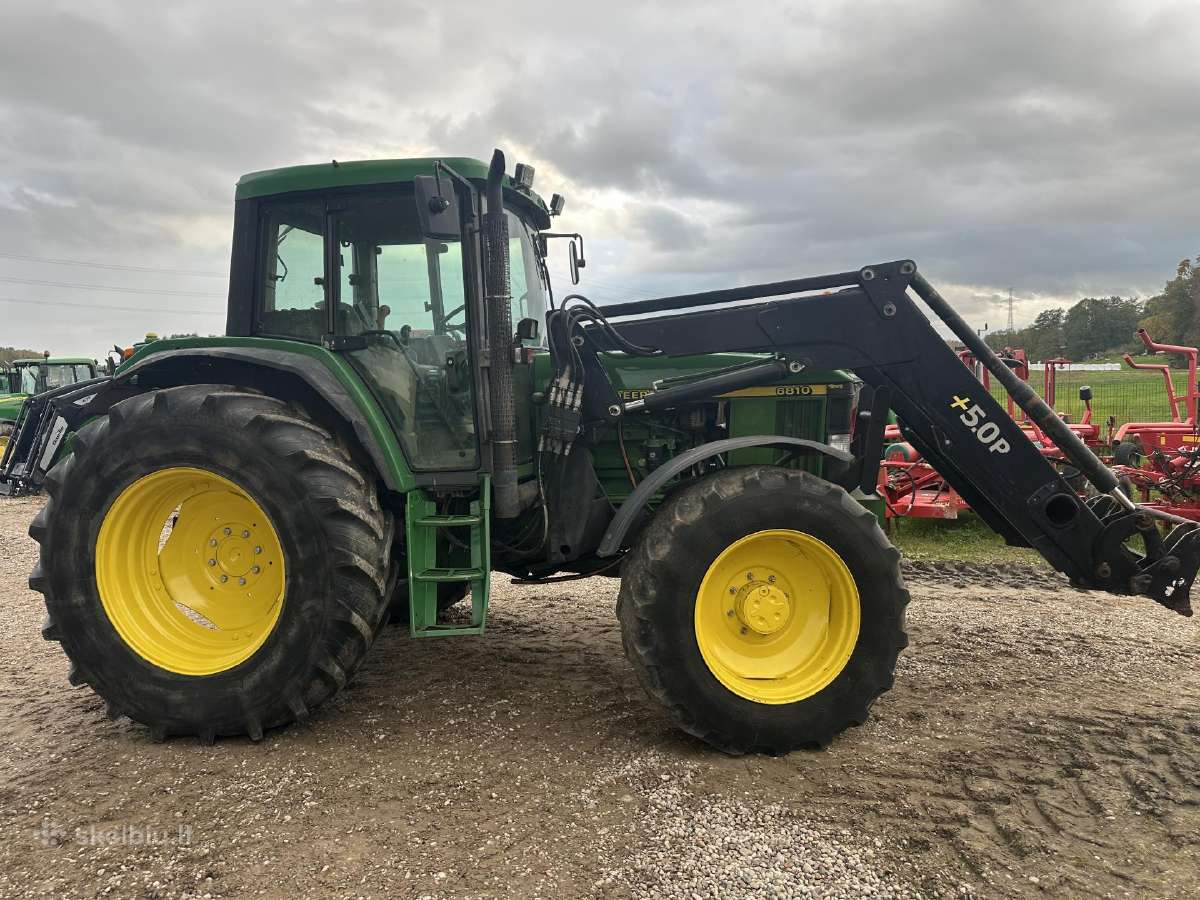 Traktorius john deere 6810 su krautuvu - nuotraukos Nr. 5