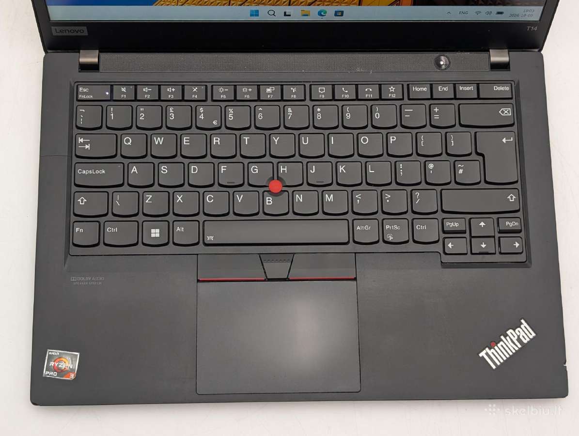 Lenovo Thinkpad T14 Gen1 Ryzen 3 Pro /16gb/512gb - nuotraukos Nr. 4