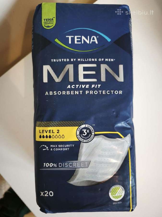 Vyriški įklotai Tena Men Active Fit Level 2 (20 vn - nuotraukos Nr. 2