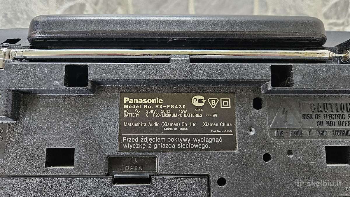 Kasetinė magnetola Panasonic Rx-fs430 - nuotraukos Nr. 5