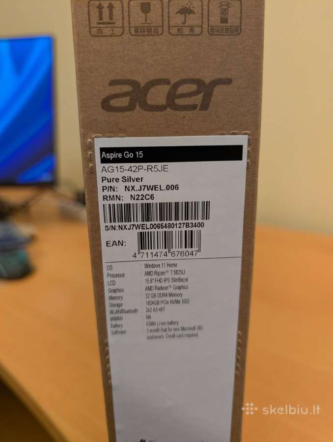 Naujas Acer Aspire Go 15, kaina ellesen 1000€ - nuotraukos Nr. 2