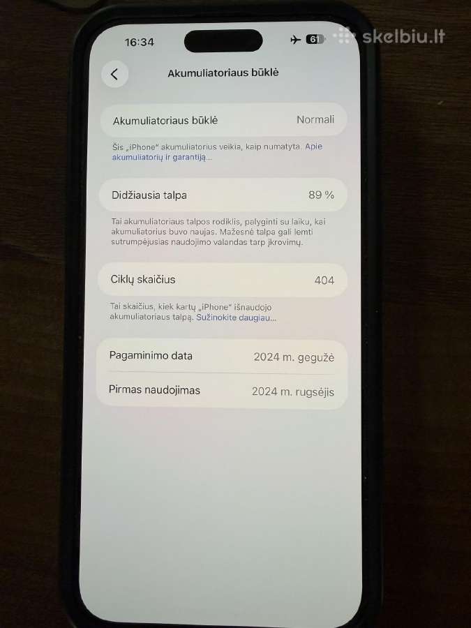 Apple iPhone 15 Pro Max 256gb Natural Titanium - nuotraukos Nr. 2