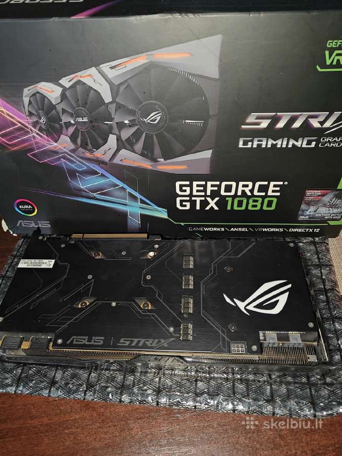 Asus Rog Strix Gtx 1080 8gb - nuotraukos Nr. 2