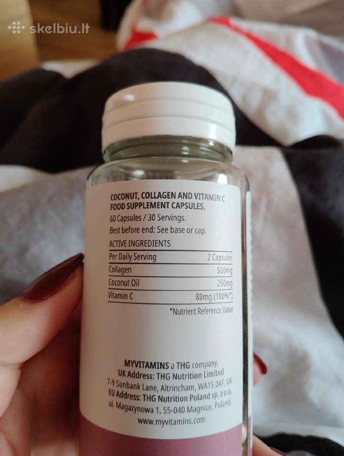 Kolageno kapsules papildas - nuotraukos Nr. 2