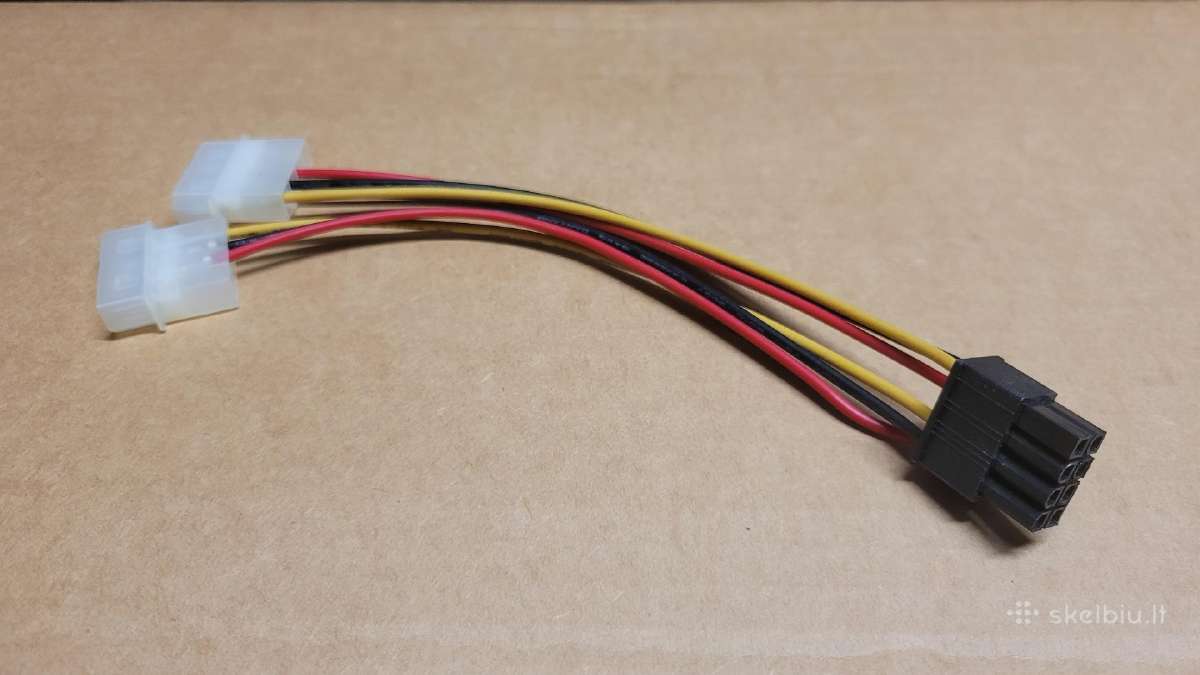 Kabeliai 2xmolex to 8pin Pcie - nuotraukos Nr. 2