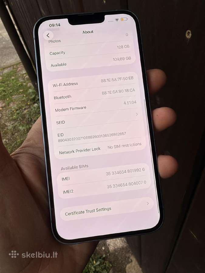 iPhone 14plus Idealus Nauja Baterija - nuotraukos Nr. 7
