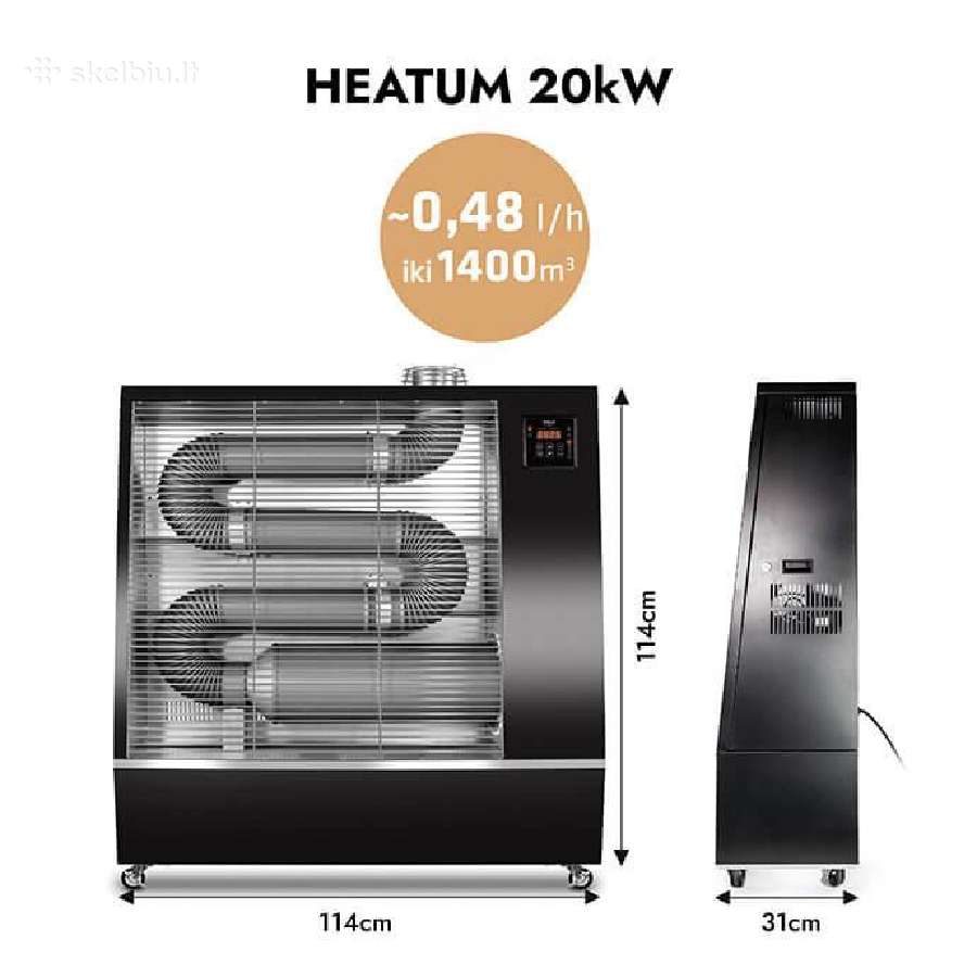 Dyzelinis šildytuvas Heatum 20 kw su WiFi - nuotraukos Nr. 3