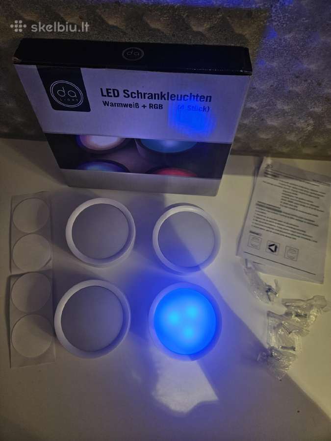 LED lempos, naujos 4vnt. 4 spalvų - nuotraukos Nr. 2