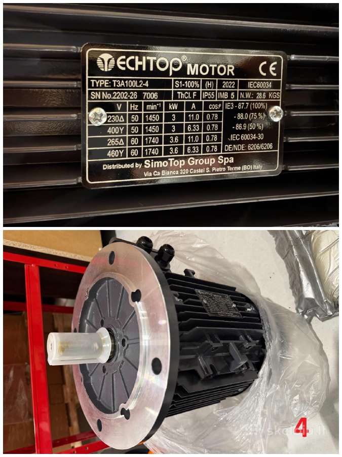 Nauji Elektros varikliai ir reduktoriai 2.2-3.0kw - nuotraukos Nr. 3