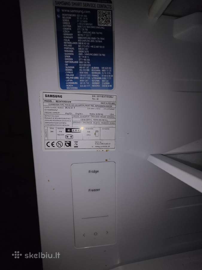 Saldytuvas Samsung Rb34t600eww - nuotraukos Nr. 5