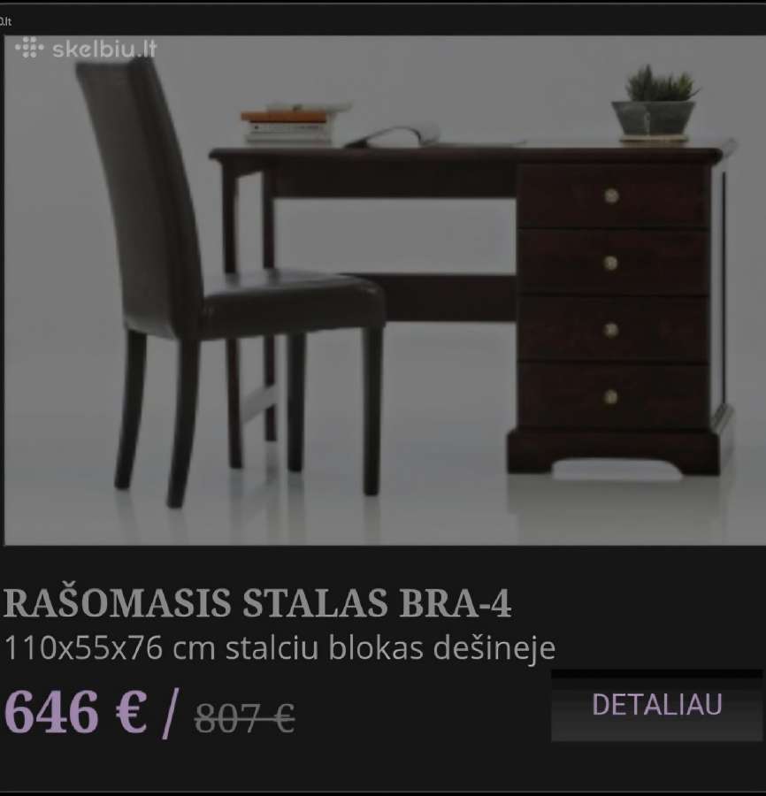 Rašomasis stalas - nuotraukos Nr. 3