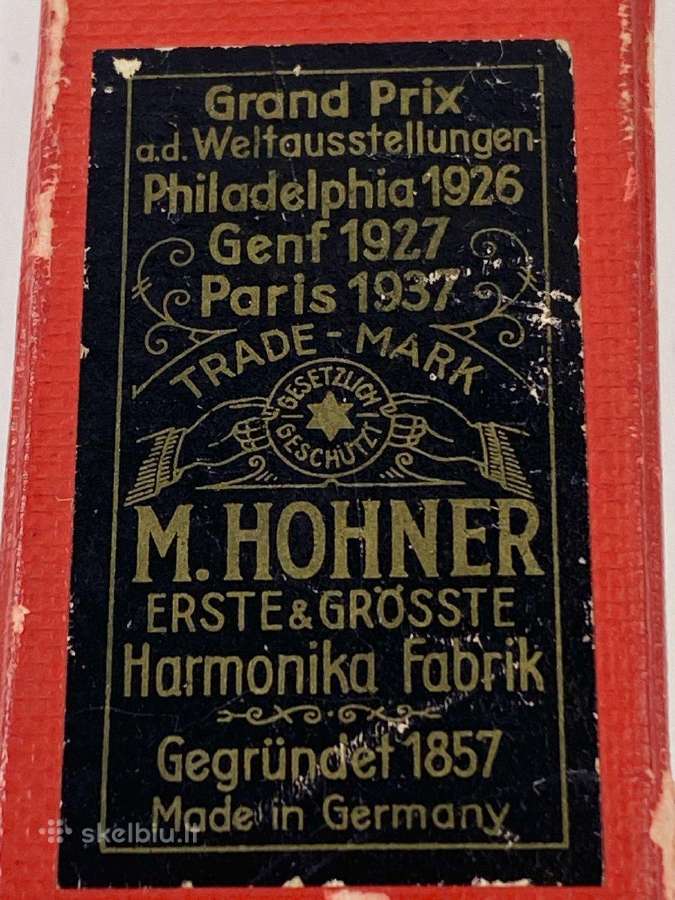Hohner armonikėlė "Orchester Stimmung" - nuotraukos Nr. 11