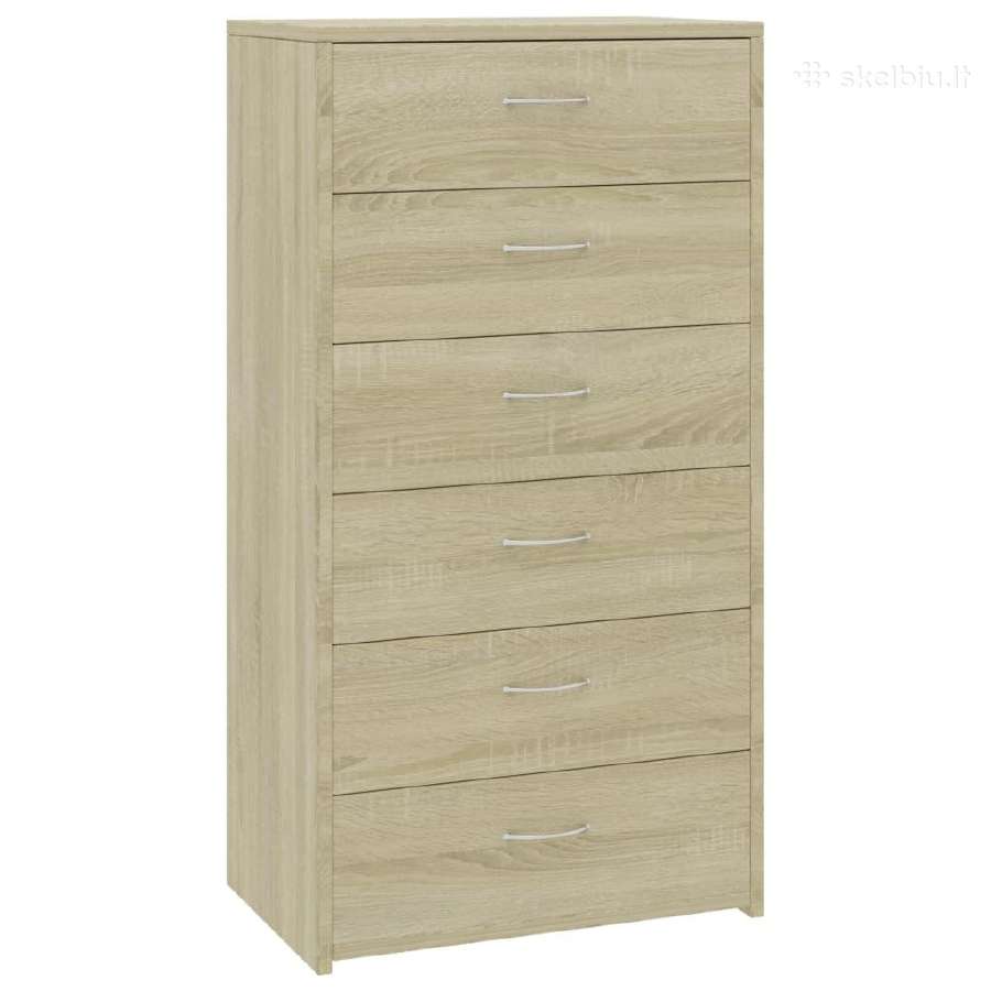 Šoninė spintelė su 6 stalčiais vidaxl(800669) - nuotraukos Nr. 2