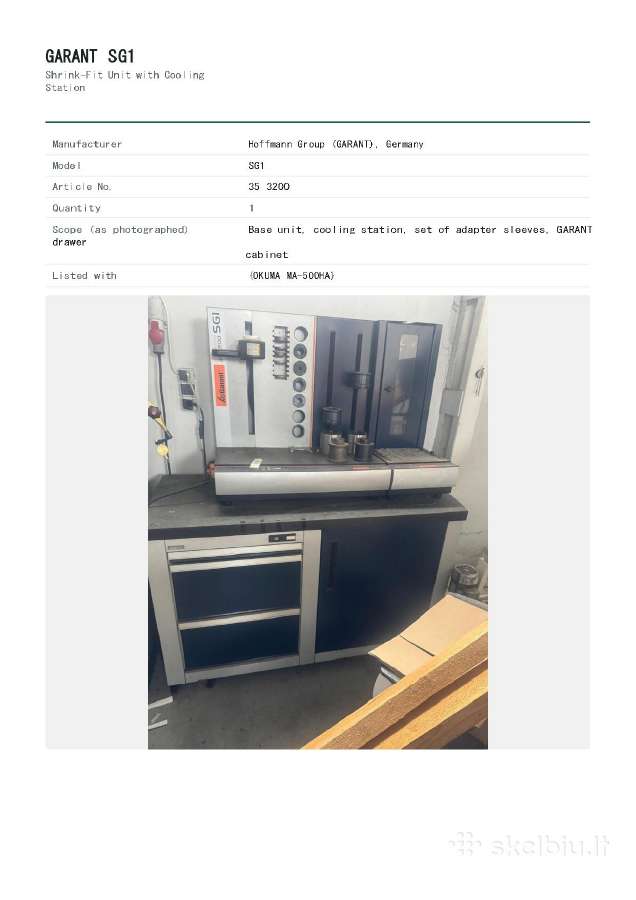 Horizontal Milling Machine Okuma Ma-500ha - nuotraukos Nr. 11