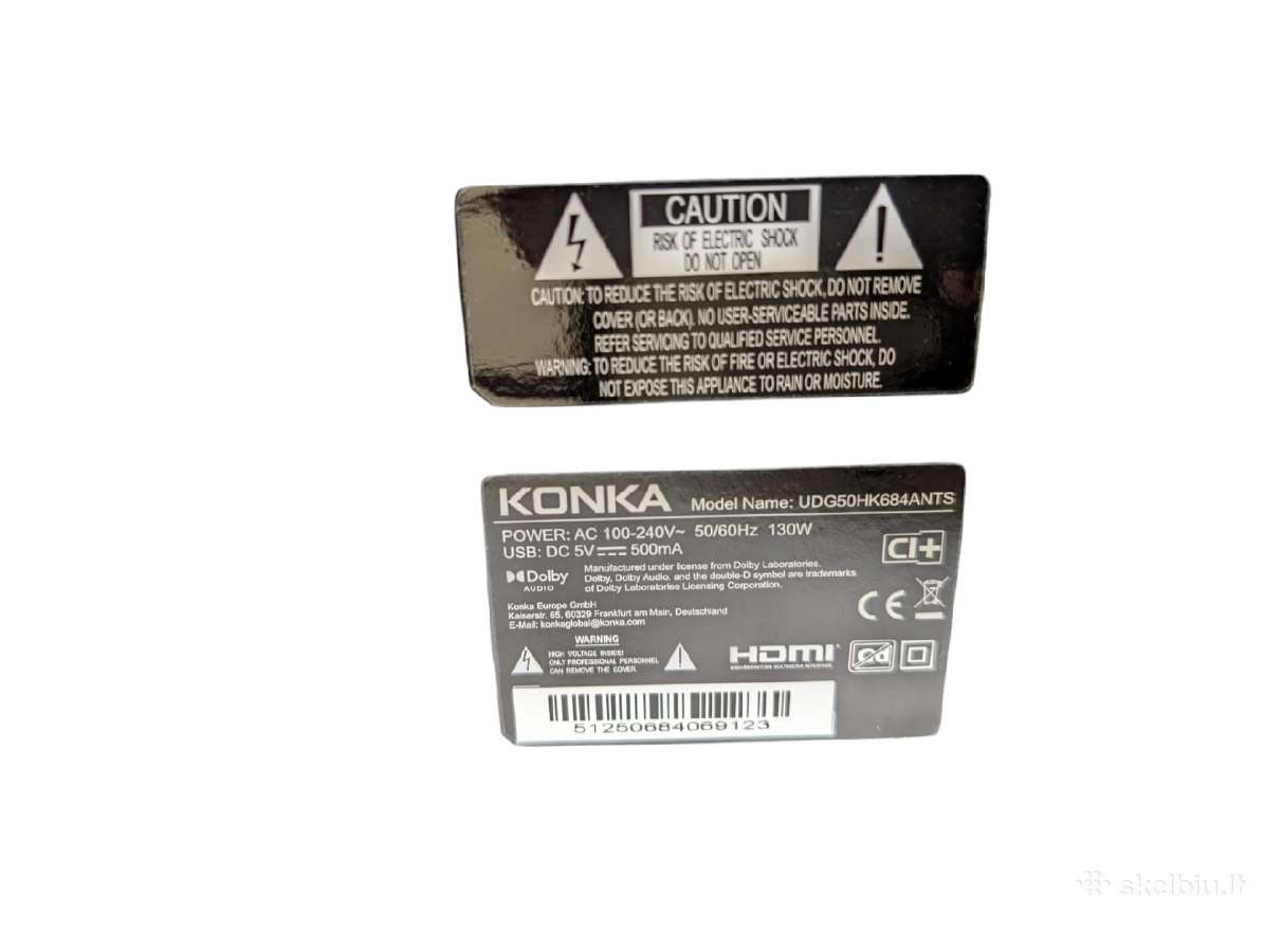 Konka Udg50hk684ants 50 4k Uhd Smart TV - nuotraukos Nr. 4