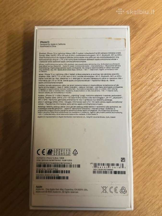 iPhone 13 128gb - nuotraukos Nr. 8
