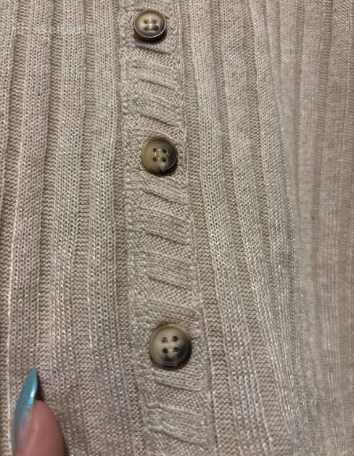 Primark riboto audinio crop palaidinė su sagomis - nuotraukos Nr. 2