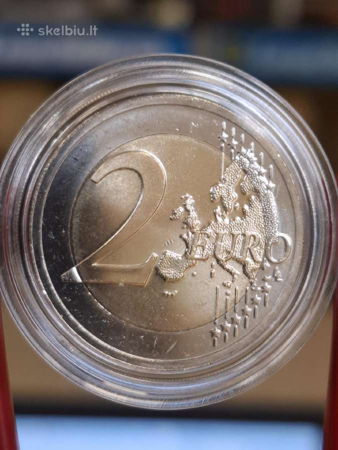 Spalvota 2 eurų moneta Lietuva kapsulėje - nuotraukos Nr. 2