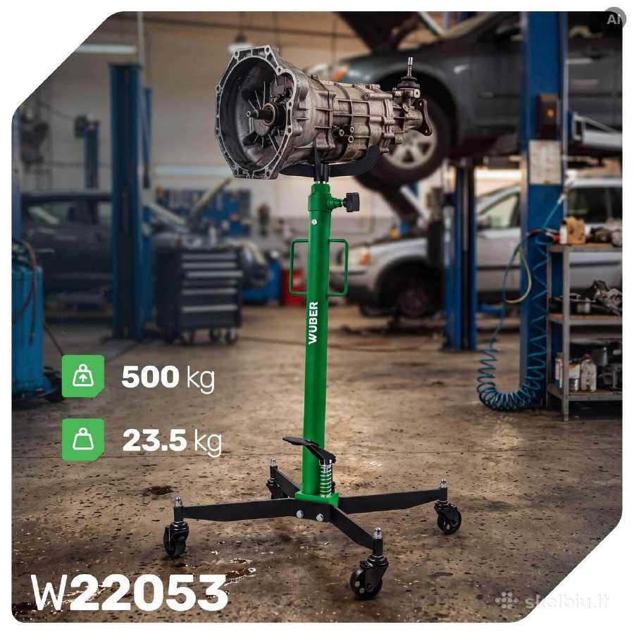 Transmisijos Domkratas 500kg 1125–1935 mm 0,5 t Wu - nuotraukos Nr. 5