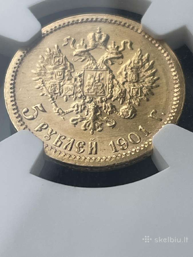 5 rubliai 1901 ms64 - nuotraukos Nr. 2