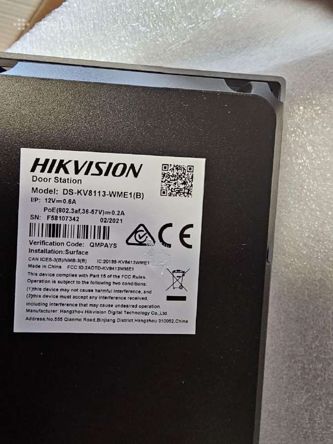 Ip Hikvision telefonspynė sistema su ekranu - nuotraukos Nr. 5