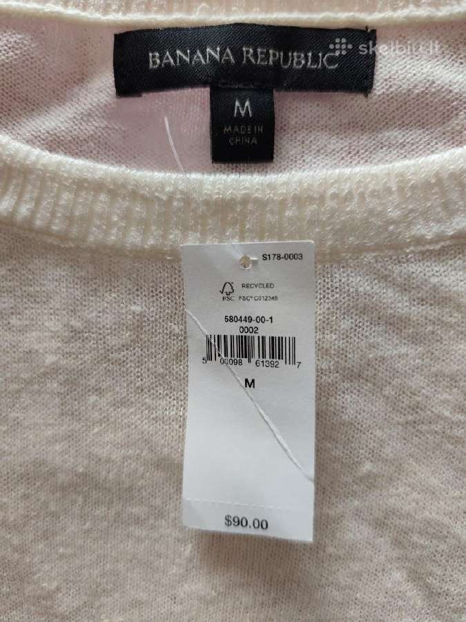 Naujas Banana Republic lino-viskozės megztukas - nuotraukos Nr. 7
