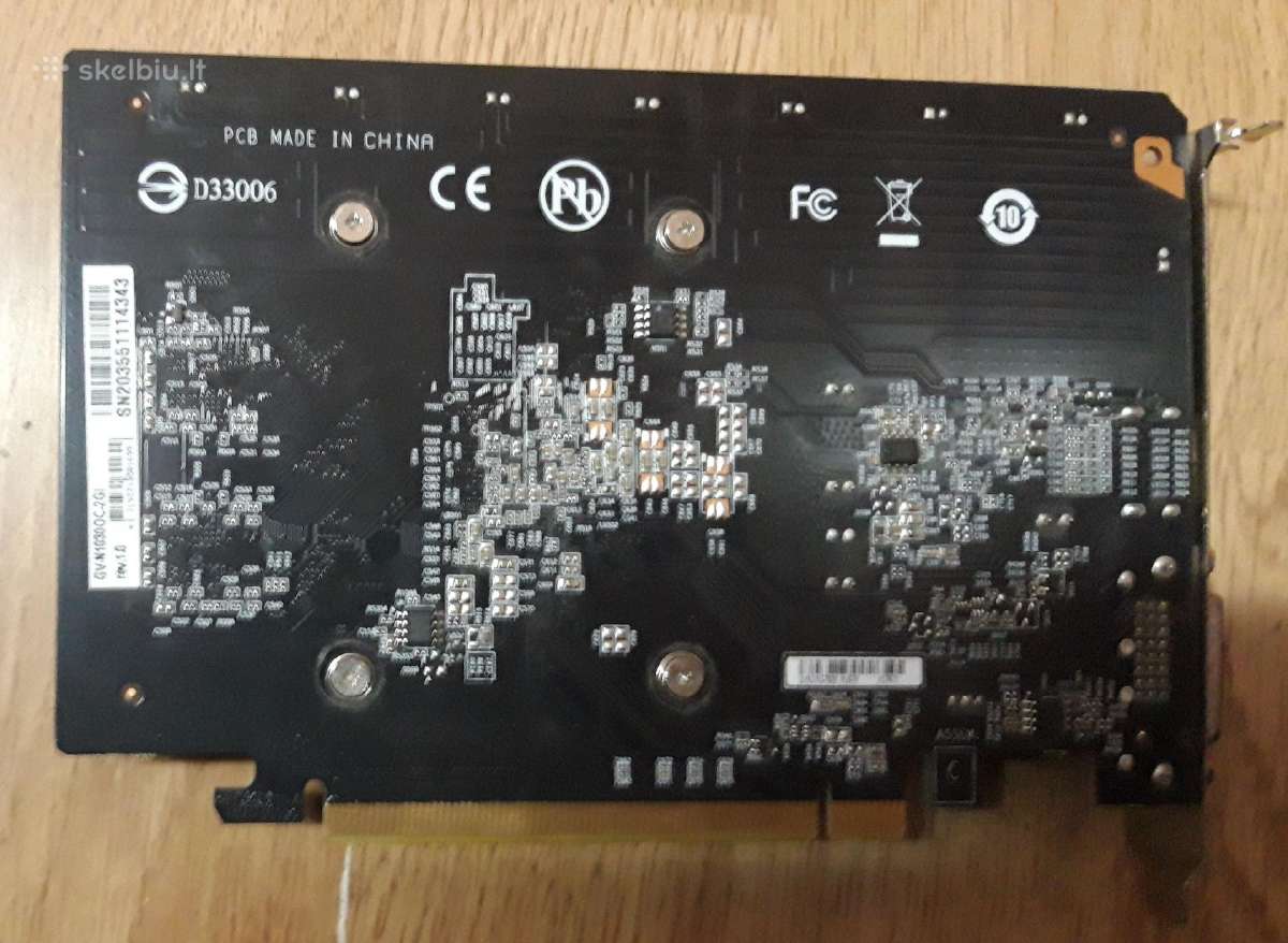 Vaizdo plokste: Gigabyte GT 1030 2gb Gv-n1030oc-2g - nuotraukos Nr. 2