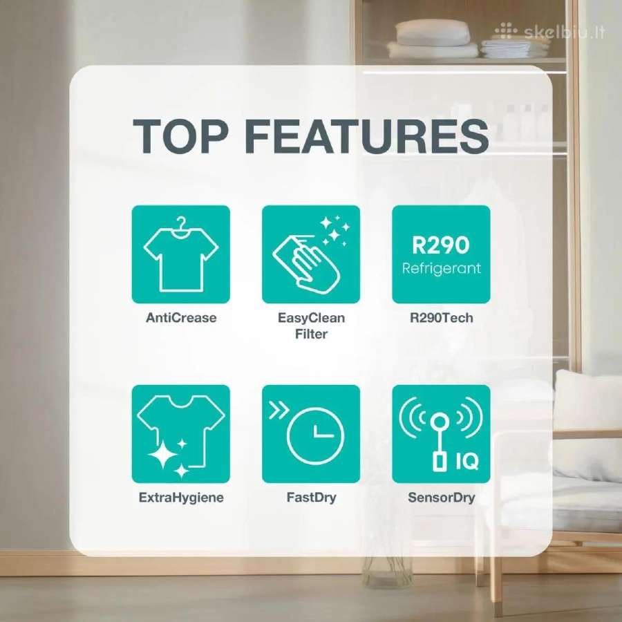 Gorenje D5g2p9d – 9 kg džiovyklė šilumos siurblys - nuotraukos Nr. 10