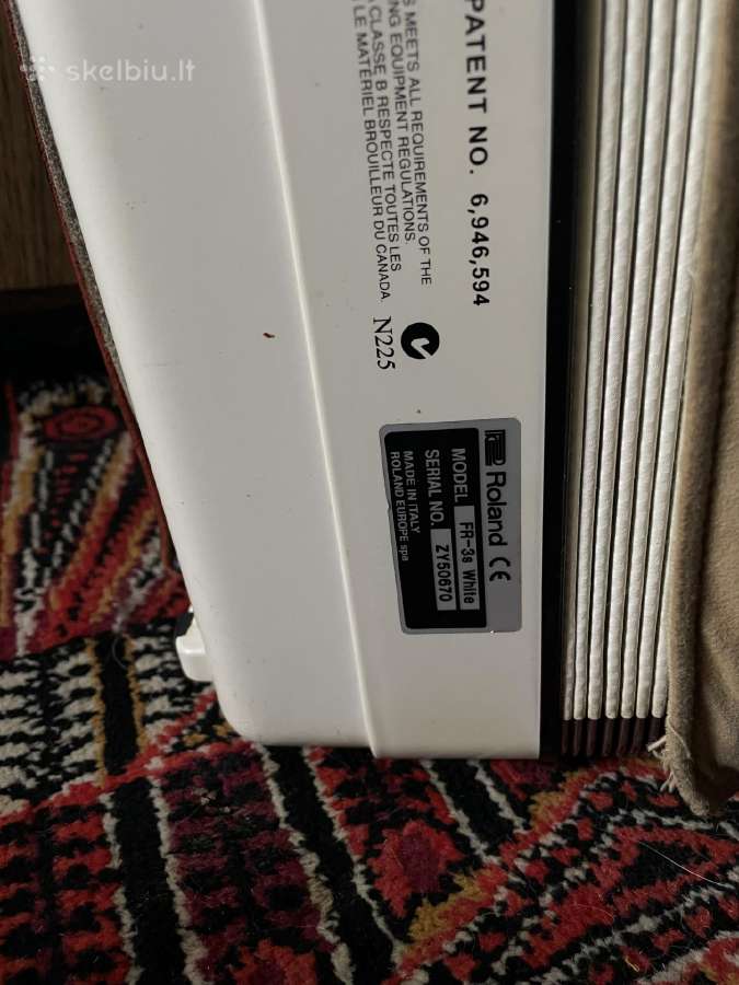 Roland Fr-3s White akordeonas - nuotraukos Nr. 6