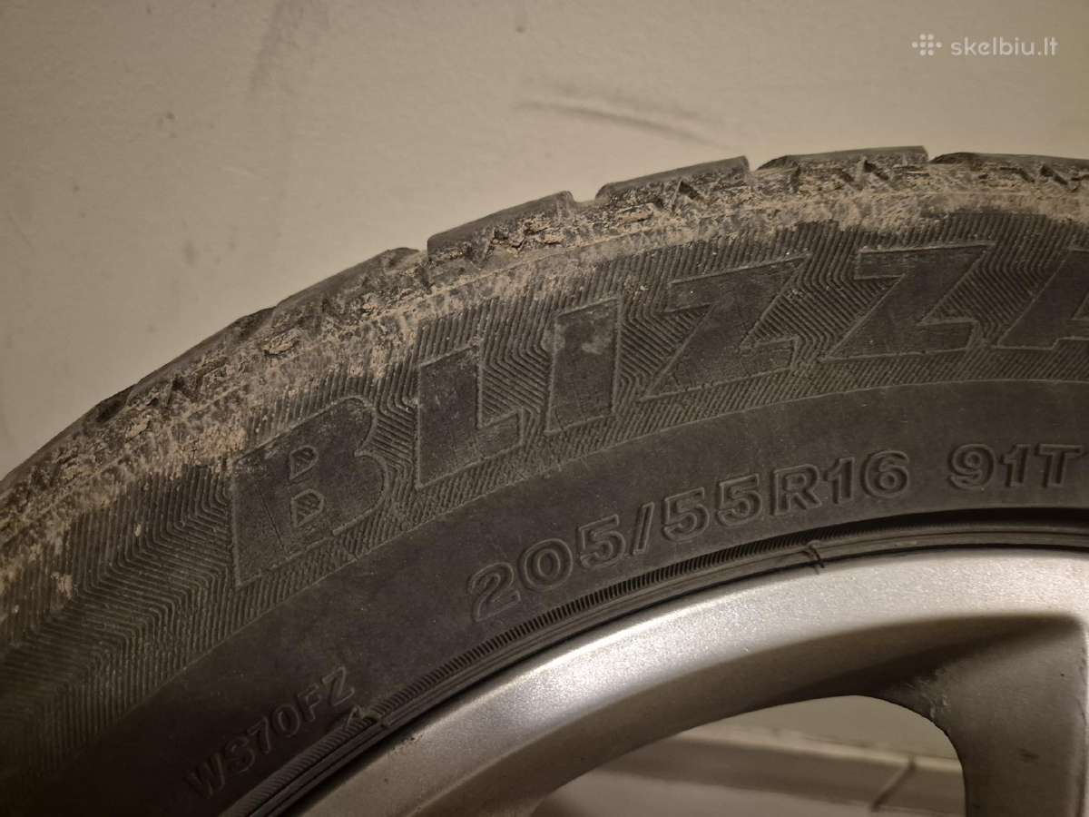 Žieminės R16 Toyota padangos (lieti ratlankiai) - nuotraukos Nr. 4