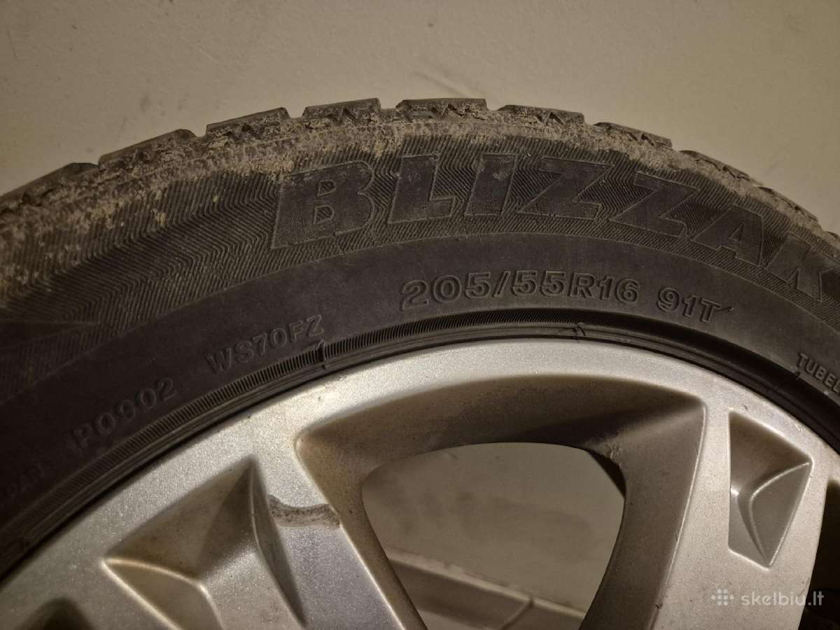 Žieminės R16 Toyota padangos (lieti ratlankiai) - nuotraukos Nr. 5