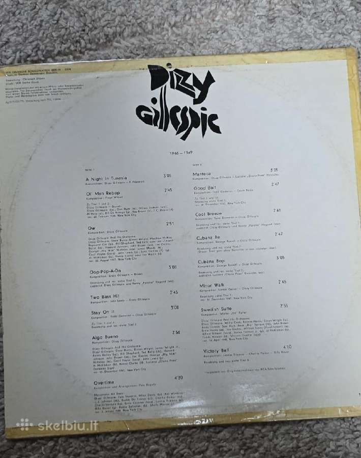 Dizzy Gillespie (1946–1949) vinilinė plokštelė - nuotraukos Nr. 2