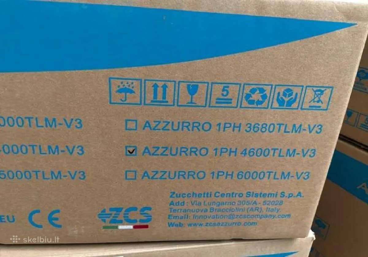 Naujas vienfazis inverteris Zcs Azzurro 1ph 4600tl - nuotraukos Nr. 2