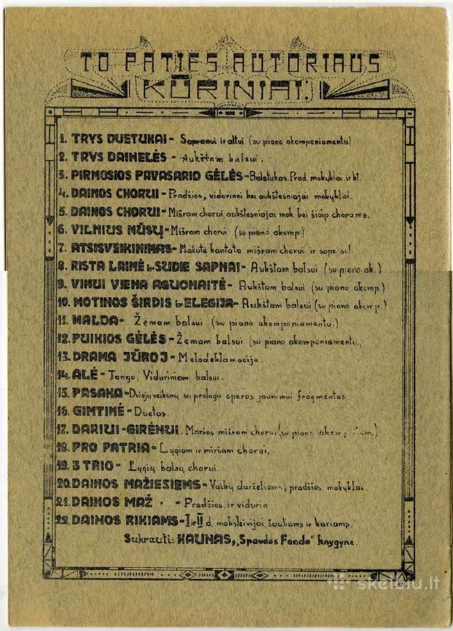 1934 Telšiai Dainos Dainelės D. Andrulis - nuotraukos Nr. 2