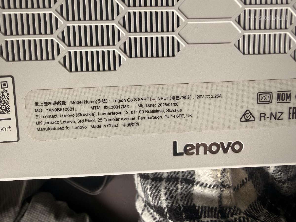 Lenovo Legion Go S Ryzen Z2 Go 16 GB RAM 512 GB - nuotraukos Nr. 2