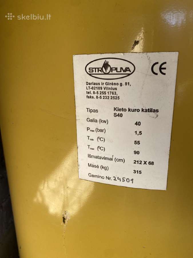 Kieto kuro katilas “stropuva 40 kw - nuotraukos Nr. 2