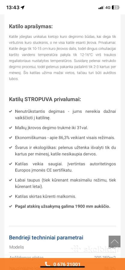 Kieto kuro katilas “stropuva 40 kw - nuotraukos Nr. 4