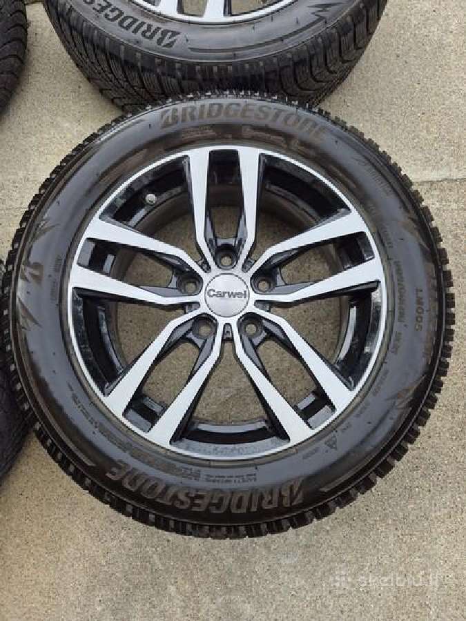 Bridgestone R16 žieminės padangos ir ratlankiai - nuotraukos Nr. 3