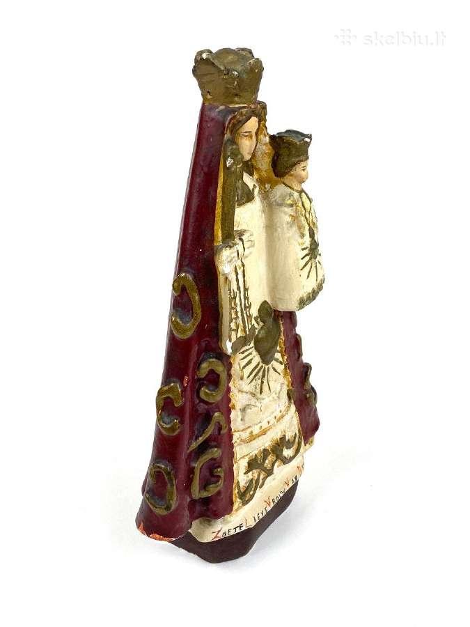 Švč. Mergelės marijos su Jėzumi statula iš gipso - nuotraukos Nr. 4