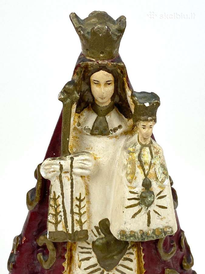 Švč. Mergelės marijos su Jėzumi statula iš gipso - nuotraukos Nr. 6